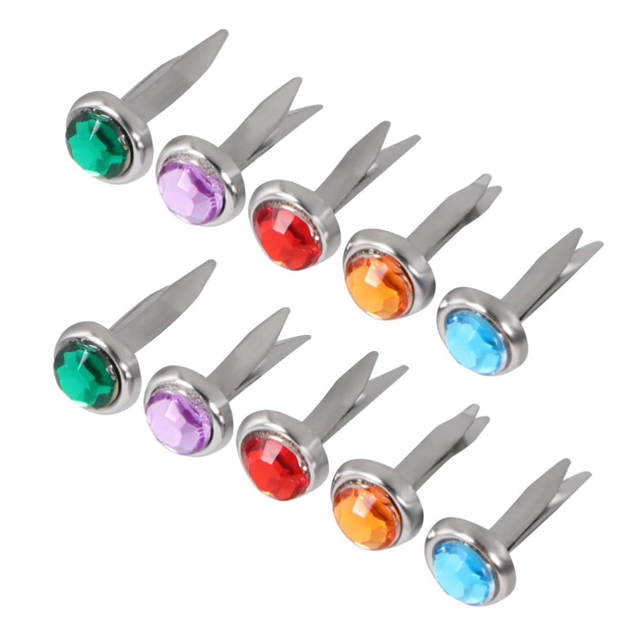 OSALADI 1set Decorative Brads for Scrapbooking Adorable Handmade Nail Fasteners for Crafts Photos and DIY Projects 50pcs