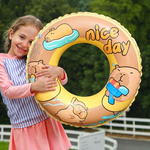 Flotador de piscina inflable con carpincho para niños 3
