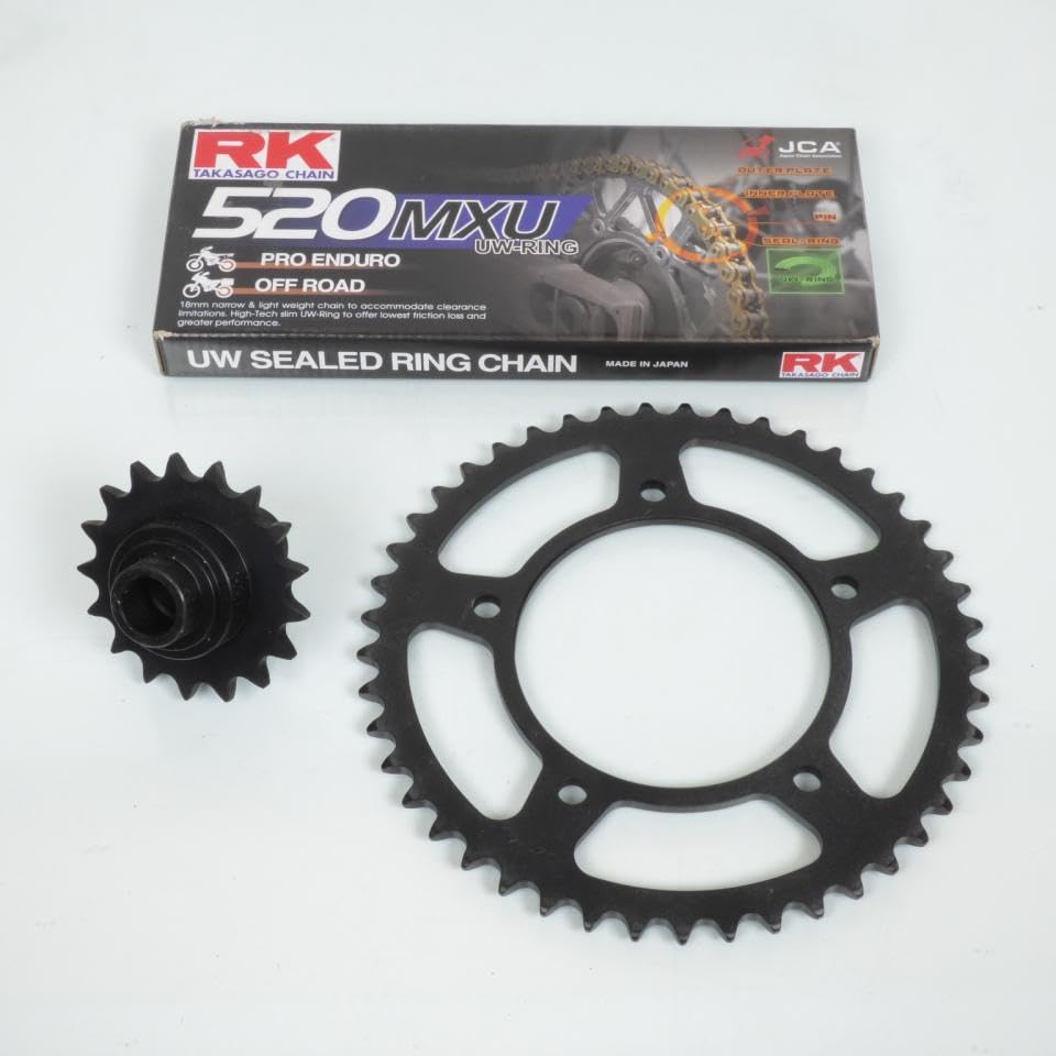 Kit chaîne FE compatible avec scooter Yamaha 530 T-Max 2017-2020 17x45 dents SJ141/142/145