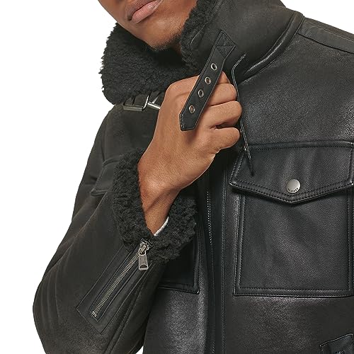Image of Tommy Hilfiger Men's Tommy Hilfiger Men's Faux Shearling 2-pocket Aviator