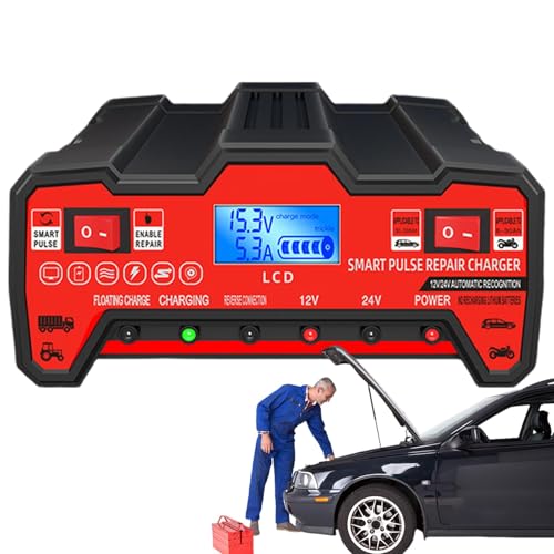 Chargeur de batterie de voiture puissant automatique avec fonction de maintien