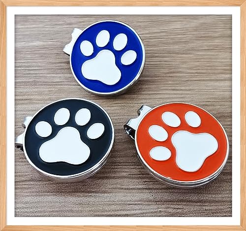 Adhere Marcadores de bola de golfe 3 conjuntos exclusivos de gato fofo, marcadores de bola de golfe