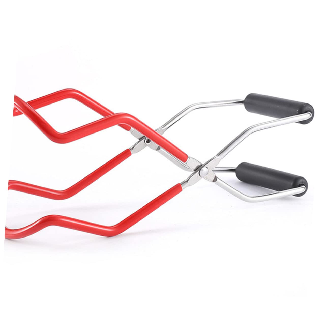e Scaffale la Conservazione delle Conserve Design Portatile in Acciaio Inossidabile Rosso Accessori Cucina Set 2 Pezzi Pinza per Conserve Manico per Preparazione Marmellate