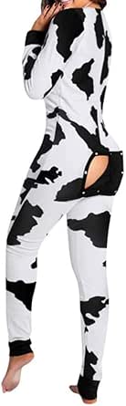 Tutina Donna Sexy Scollo A V - Pigiama Intero In Poliestere Aderente - Foto 8