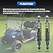 70928-G01 Golf Cart Front/Rear Shock Absorber Kit with Heavy Duty Coil Springs Compatible with 1994-up EZGO Medalist/TXT Gas & Electric Golf Carts Replaces# 76418-G01,70324-G01,76419-G01（BLACK）