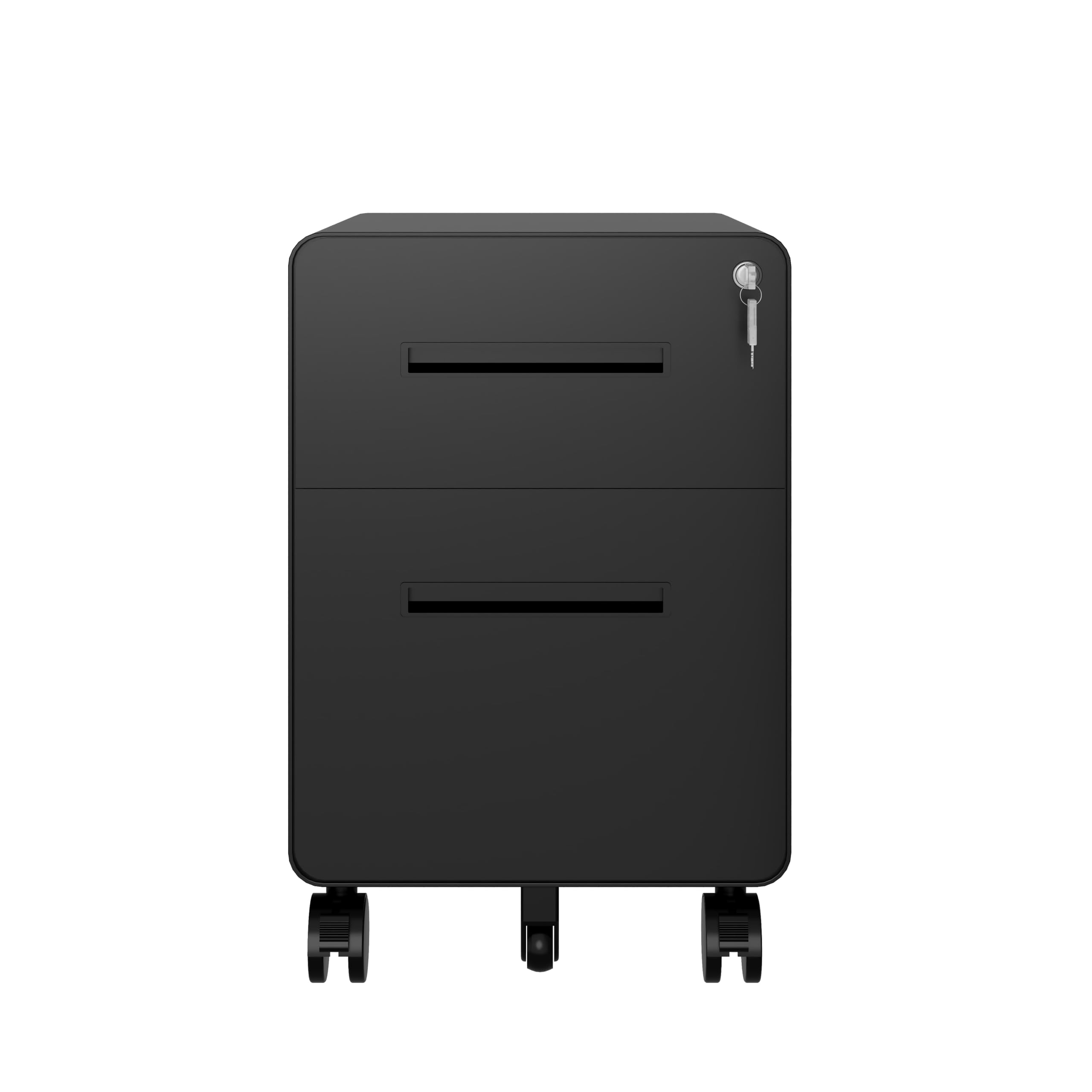 Caisson à roulettes EasyRoll Bisley noir avec tiroir de rangement suspendu pour bureau