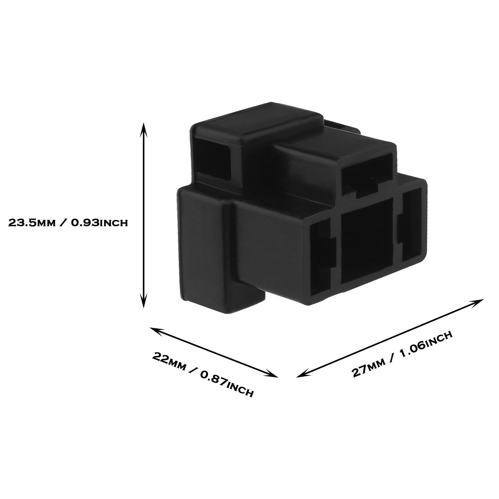 Tiardey Lot De 4 Connecteurs H4 3 Broches Mâles + Femelles – Prises Phares Auto Avec Bornes