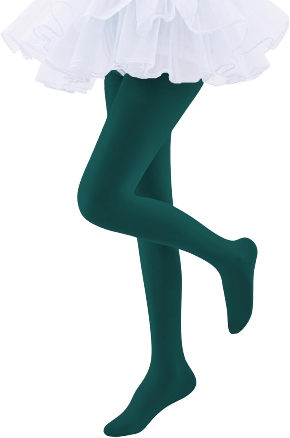 UTTPLL Girls Dance Tights for Ballet Student School Toddler Footed Tights Kids Ultra Soft Semi-Opaque Stockings - Image 2