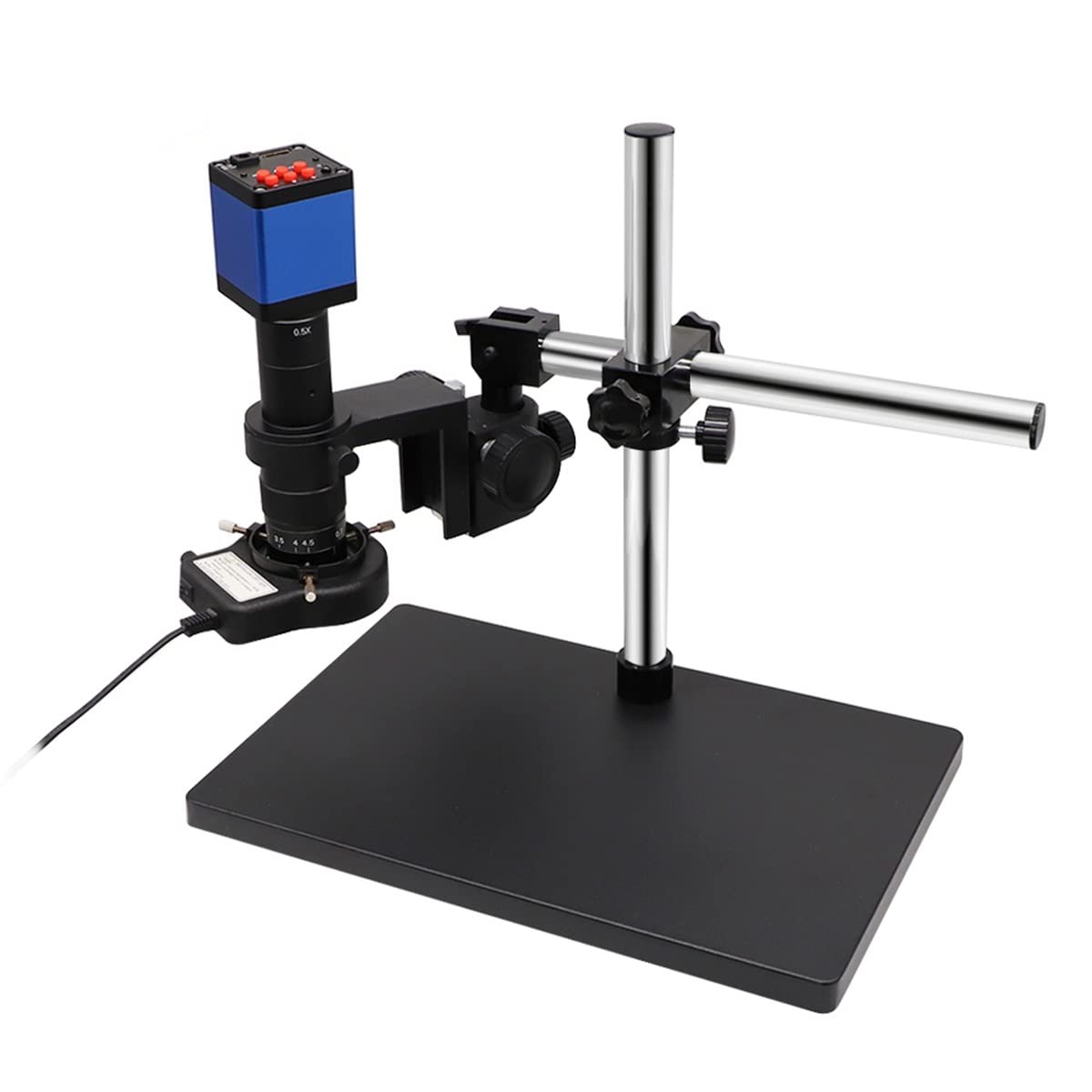ASerZenith Microscope Kit 2/14/16 Mp 38Mp Digital Electronic Monocular Microscope Camera, 180X Lens Holder Lamp Microscope Lens Adapters,2Mp Hdmi-Black Holder