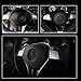 GTINTHEBOX Steering Wheel Panel Button ABS Chrome Silver Trim for 2012-2015 Benz E C G Class W204-12pcs