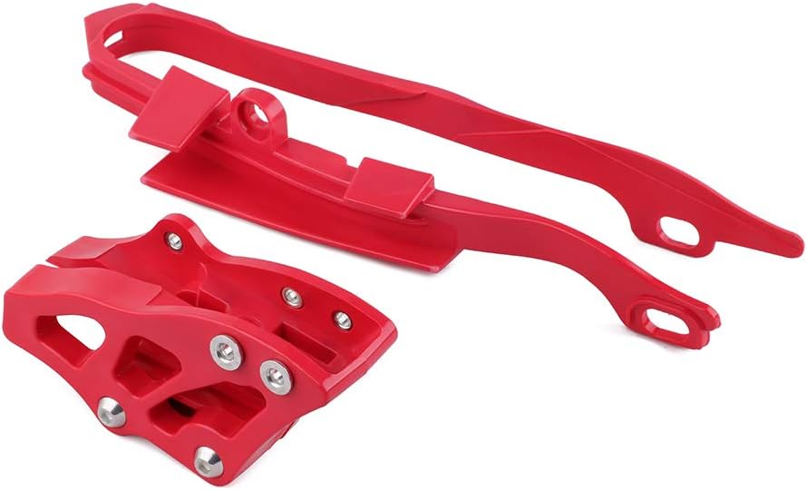 Motorcycle Plastic Chain Slider Guide Protector + Chain Guide Guard for CR125R CR250R CRF250R CRF450R CRF250X CRF450X