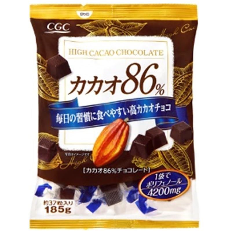 カカオ Amazon | CGC カカオ86％チョコレート 185g | CGC