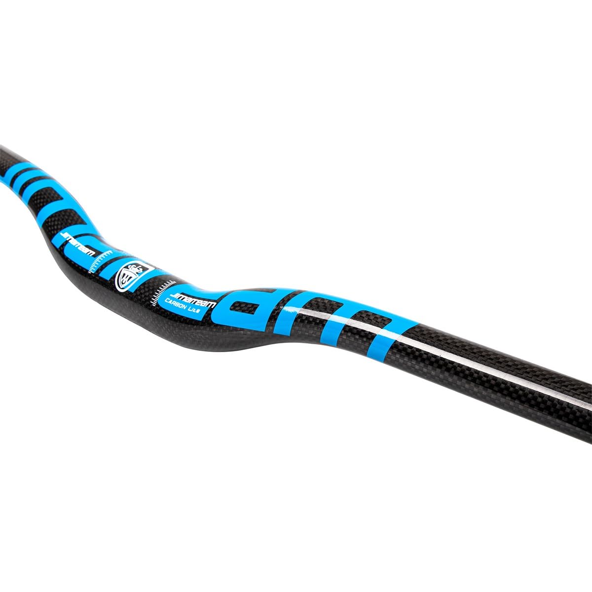 31,8mm Manubrio MTB Manubrio Extra Lungo 580-760mm 3K Carbonio Bicicletta Riser Bar Manubrio per Mountain Bike E Bici da Strada (Color : Gray, Size : 740mm)