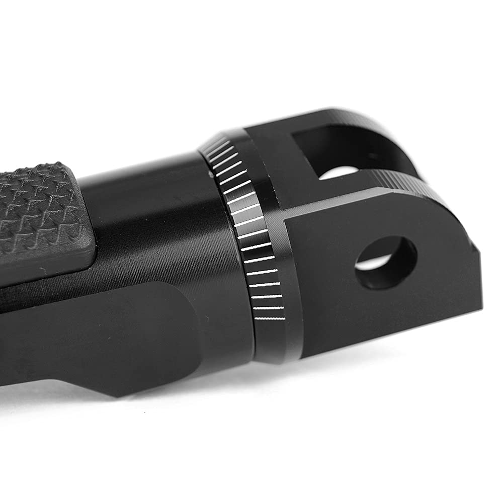Repose-pieds avant pour moto K-T-M125 200 390 Du-ke Du-ke125 Du-ke200 Du-ke390 pour Aprilia Shiver 750 900 (noir)