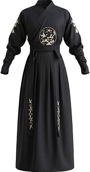 Dianzan Mens Chinese Traditional Hanfu Dress Ancient Swordsman Costume Chinese Style Martial Arts Fancy Dress Suit Cosplay Clothing Outfits