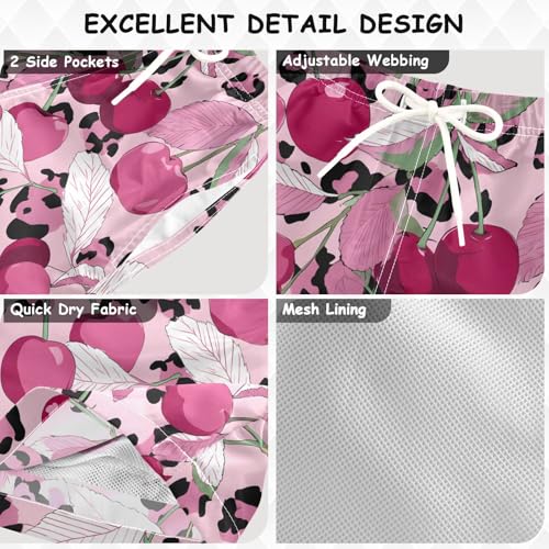 Boys Swim Trunks Leopard Print Cheetah Skin Toddler Swim Shorts Beach Board Shorts Swimsuit2