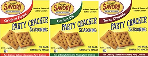 Savory Saltine Seasoning - Sampler Set of 3