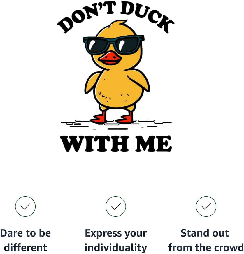 Don't Duck with Me Kids' T-Shirt - Funny T-Shirt - Printed Tee Shirt for Kids