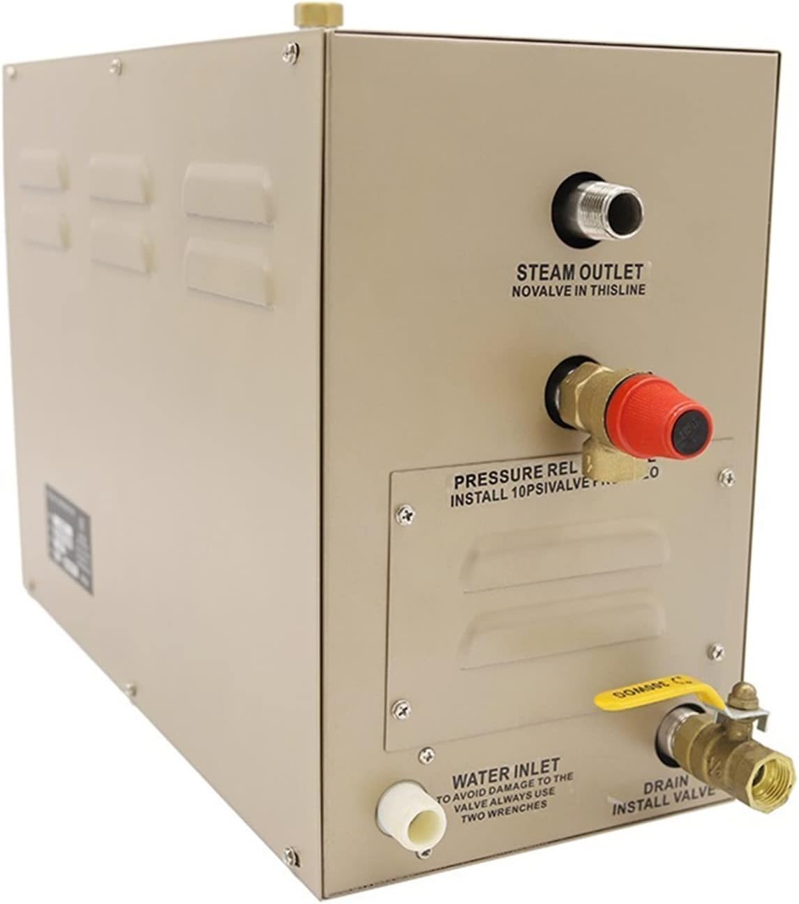 Steam Generator, Commercial Self-Draining Steam Generator Shower System 4.5KW Steam Shower Generator Kit For Steam Room Suitable Space Heating