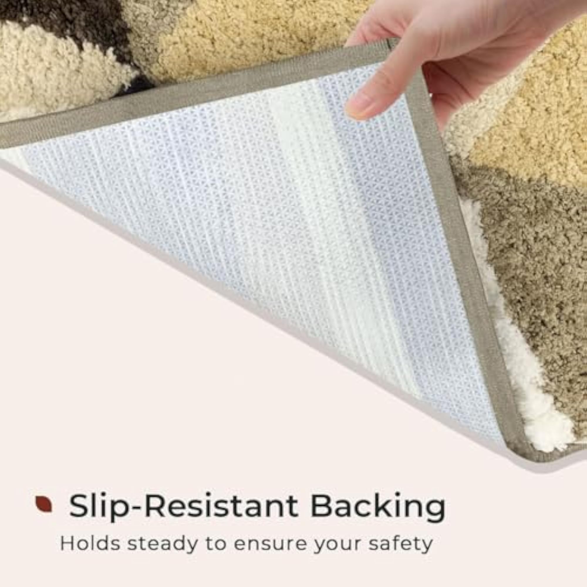 Super Soft Canada Triangle Bath Mat, Non-Slip