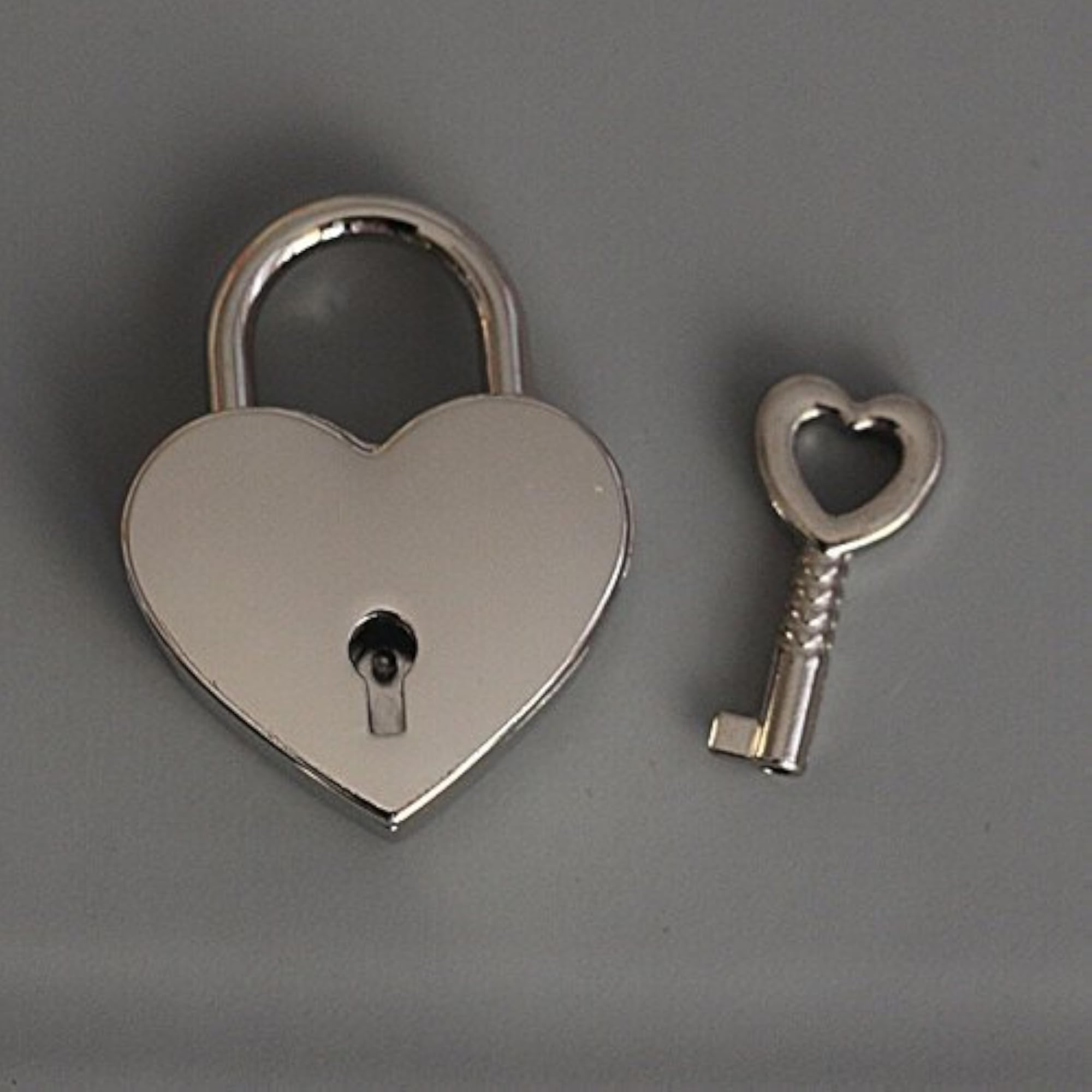 Cute Mini Love Heart Padlock and Key Gift for Valentine's Day