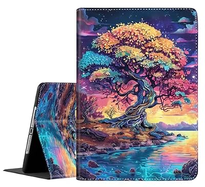 Case for 9.7 Inch 2017 2018/Ipad air/Ipad Air 2， Auto Sleep/Wake Multi-Angle Viewing Slim Folio Stand Cover Case for Ipad 6th/5th Generation，Tree of Life