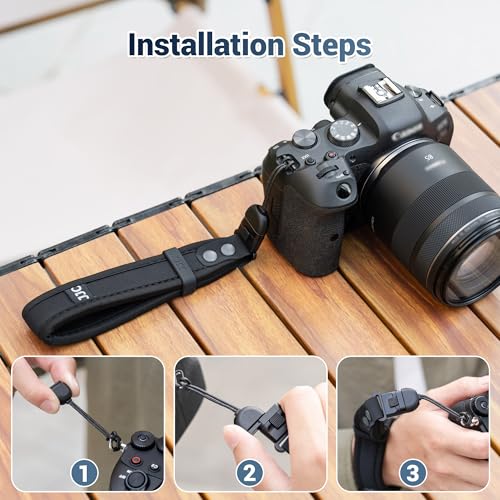 Image of JJC Camera Hand Wrist Strap for Sony ZV-1 ZV-1F ZV-E1 RX100 VII, Ricoh GRIV | Soft Strap for Sony ZV1 ZV1F ZVE1 Ricoh GR IV GR III GR4 GR3 Canon PowerShot V1 SX740 HS & More Mirrorless Digital Cameras
