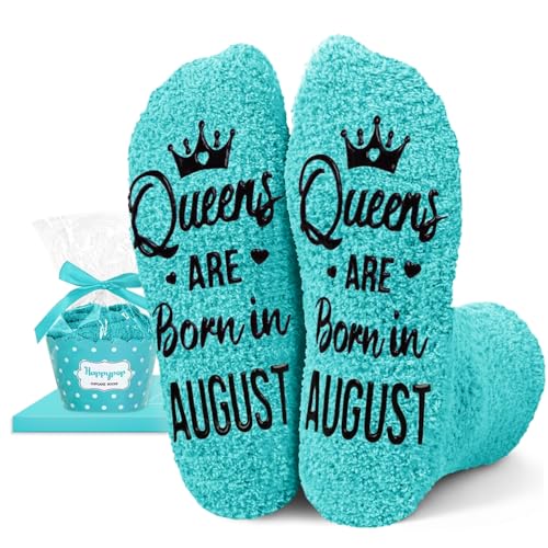 Image of HAPPYPOP Women Queen Birth Month Socks - Month Birthday Gifts, Socks for Her Female in Green