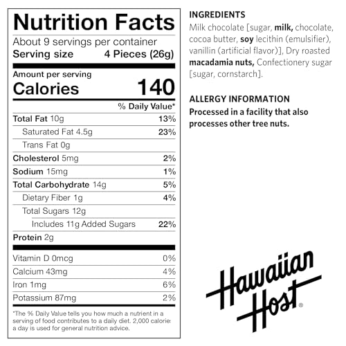 Hawaiian Host Paradise Collection - Milk Chocolate Macadamia Nuts - 8 Oz Gift Box image 4