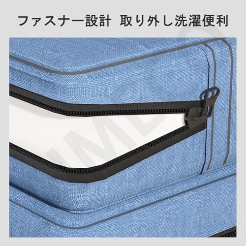 AIMECO シングル 三つ折り マットレス 厚さ 10cm 枕付き 収納袋付き 高反発 敷布団 折りたたみ 洗えるカバー 自宅 寮 オフィス 昼寝 オールシーズン (グレー,60x200cm) [4]