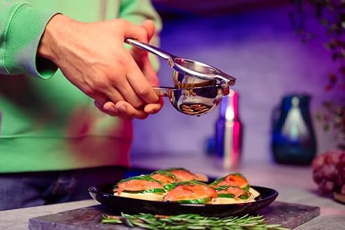 Boxgear Exprimidor de limón  Exprimidor de lima de acero inoxidable para frutas cítricas, naranjas, limonada, extractor manual con mango y cuenco disponible en Yaxa Colombia