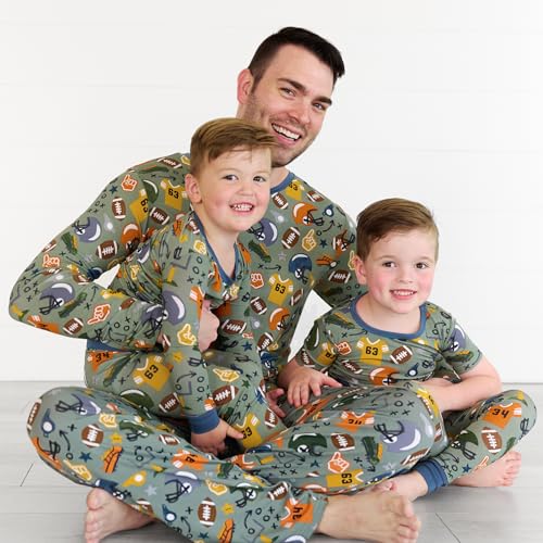 Image of Little Sleepies Mens Pajama Pants, Soft Viscose from Bamboo PJ Bottoms for Family Matching Set, Mens Sleepwear PJs w /Pockets