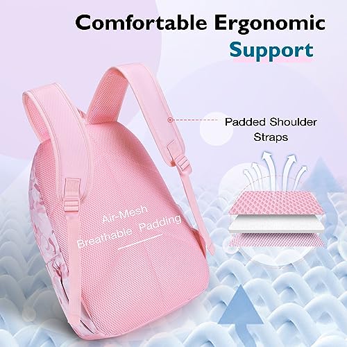 mommore School Backpack for Girls Boys Kids Lightweight Bookbag Elementary School Bag Water-Resistant BookBag4