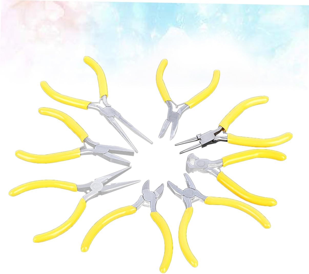 8pcs 5 Inch Mini Needle Nose Pliers for Jewelry Repair and Wire Work