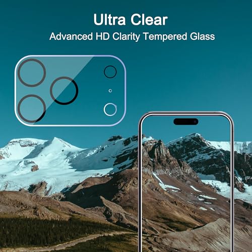 Ailun 3 Pack Camera Lens Protector for iPhone 17 Pro,Tempered Glass,9H Hardness,Ultra HD,Anti-Scratch,Case Friendly,Does not Affect Night Shots[Not for iPhone 17/17 Pro Max/iPhone Air] - Thumbnail 4