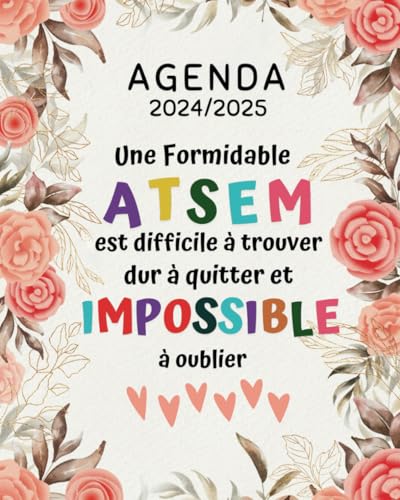 CADEAU ATSEM: Agenda Planificateur hebdomadaire une semaine sur 2 pages | Original, Pratique, Utile.