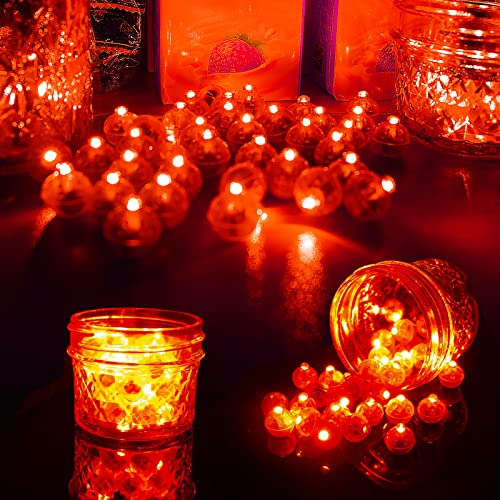 Image of Aogist 200Pcs Red Balloon Lights with Hook,Long Standby Time,Waterproof Mini Light for Birthday Party Wedding Christmas Halloween Easter Decorative (Steady)