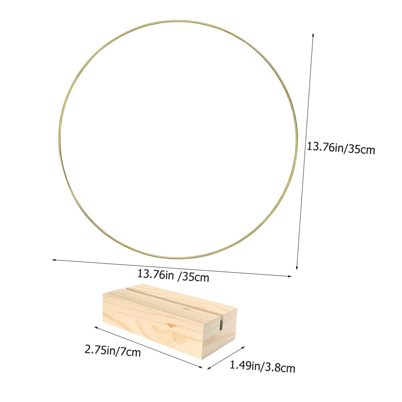 HOLIDYOYO Dream Catcher Wall Decor Metal Hoop DIY Floral Hoop Wreath Base Craft Metal Ring