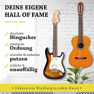 BELFORT® Lot de 2 supports muraux pour guitare + école de guitare – support guitare mural pour guitare western… - Les Beatles, Paul McCartney, John Lennon, RIngo Starr, George Harrison BELFORT® Lot de 2 supports muraux pour guitare + école de guitare – support guitare mural pour guitare western… – Image 4