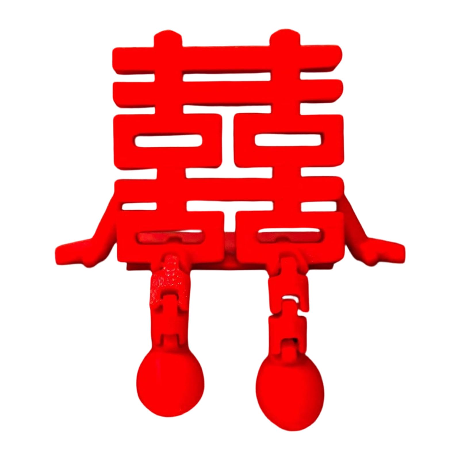 Chinese Happiness Ornament Double Happiness Wedding Decoration for Tabletop Display Easy Decoration