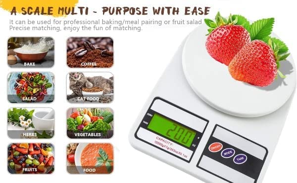 Image of Food Kitchen Scale, Digital Mechanical Weighing Scale,Grams and Ounces for Weight Loss, Baking, Cooking, Keto and Meal Prep,Large