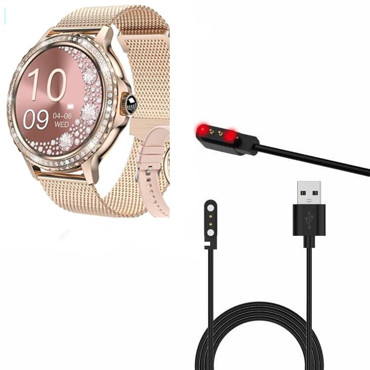 yiqungo USB Cable for BOCLOUD NX19 SmartWatch, Magnetic Replacement Charger Compatible for NX19 Smart Watches