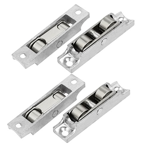 Aexit 68mmx15mmx15mm Zinc Alloy Double Roller Sliding Door Window Pulley Wheel 4pcs (3f3d97bf0253dd4ad9146835585ab392)