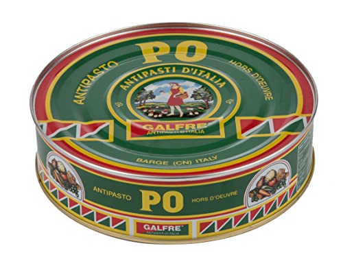 Ghiotto, Galfrè Antipasti d'Italia, Antipasto PO, Verdure con Tonno, pronto da gustare, Condimento per Aperitivi, Insalata di Riso e Freschi Secondi, Contorno di Verdure, Confezione da 1,7Kg