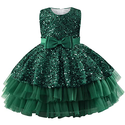 GRACE KARIN Mädchen Spitzenkleid - Prinzessin Partykleid Langarm A-Linie