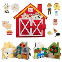 Quanquer Busy Book per Bambini Piccoli, Farm Busy Board Giocattolo Montessori per Bambini di 1, 2, 3 e 4 Anni, attività di Apprendimento Prescolare, Giocattoli da Viaggio per Bambini Piccoli Quanquer Busy Book per Bambini Piccoli, Farm Busy Board Giocattolo Montessori per Bambini di 1, 2, 3 e 4 Anni, attività di Apprendimento Prescolare, Giocattoli da Viaggio per Bambini Piccoli