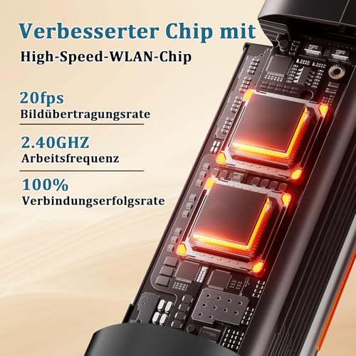 Ohrenschmalz Entferner Otoskop, LMECHN 1080P HD ohrenreiniger, Ohrreiniger mit 6 LEDs, Reinigung für iPhone, Android, iPad, Schwarz