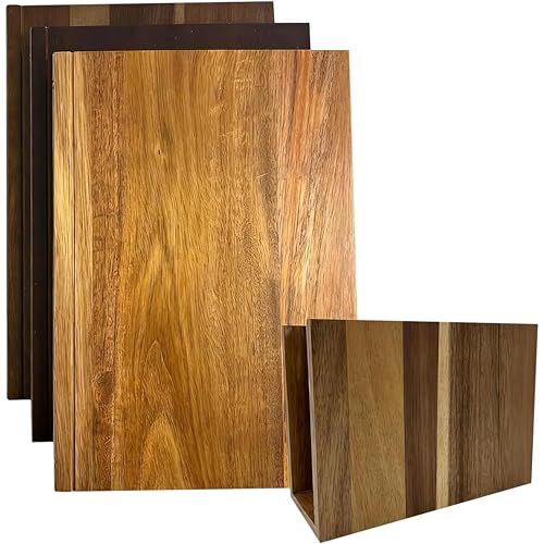 Planche à découper compacte en bois pour optimiser l'espace de cuisine