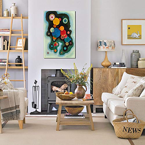 Art mural abstrait Kandinsky affiche peinture à l'huile reproduction toile 60x90cm - 3