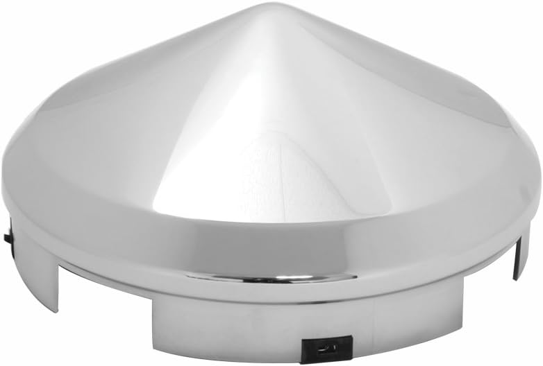 Grand General 10680 Chrome Front Full Moon Hub Cap with 7/16" Lip and 4 Uneven Notches